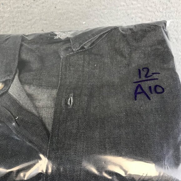 Vintage American Biker Shirt Mens L Black Sleeveless Cut Off Bike Rally Sturgis - Picture 7 of 7